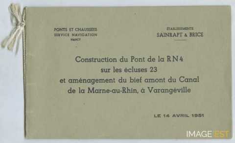 Construction du pont de la RN4 (Varangéville)